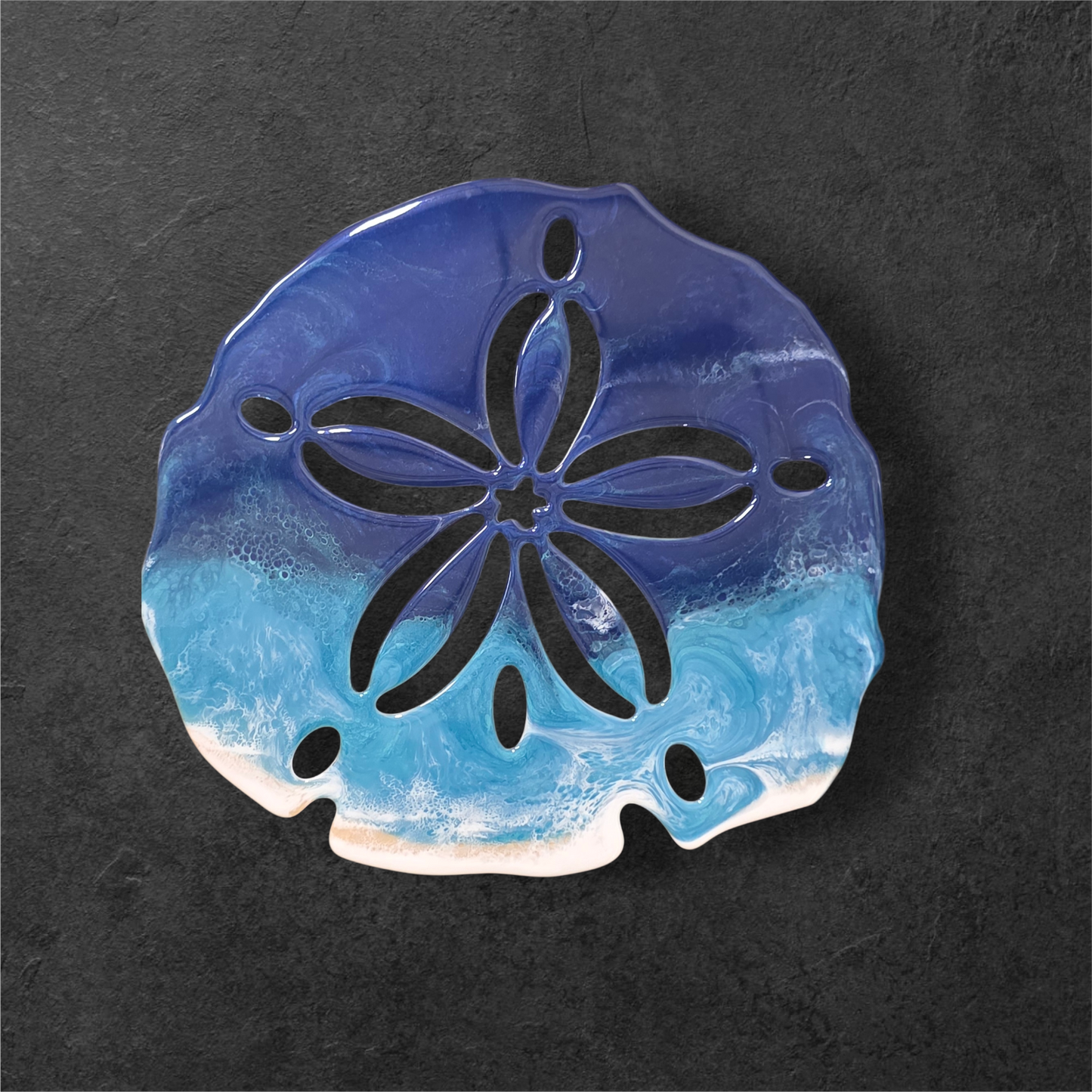 Sand Dollar Ocean Resin Wall Art