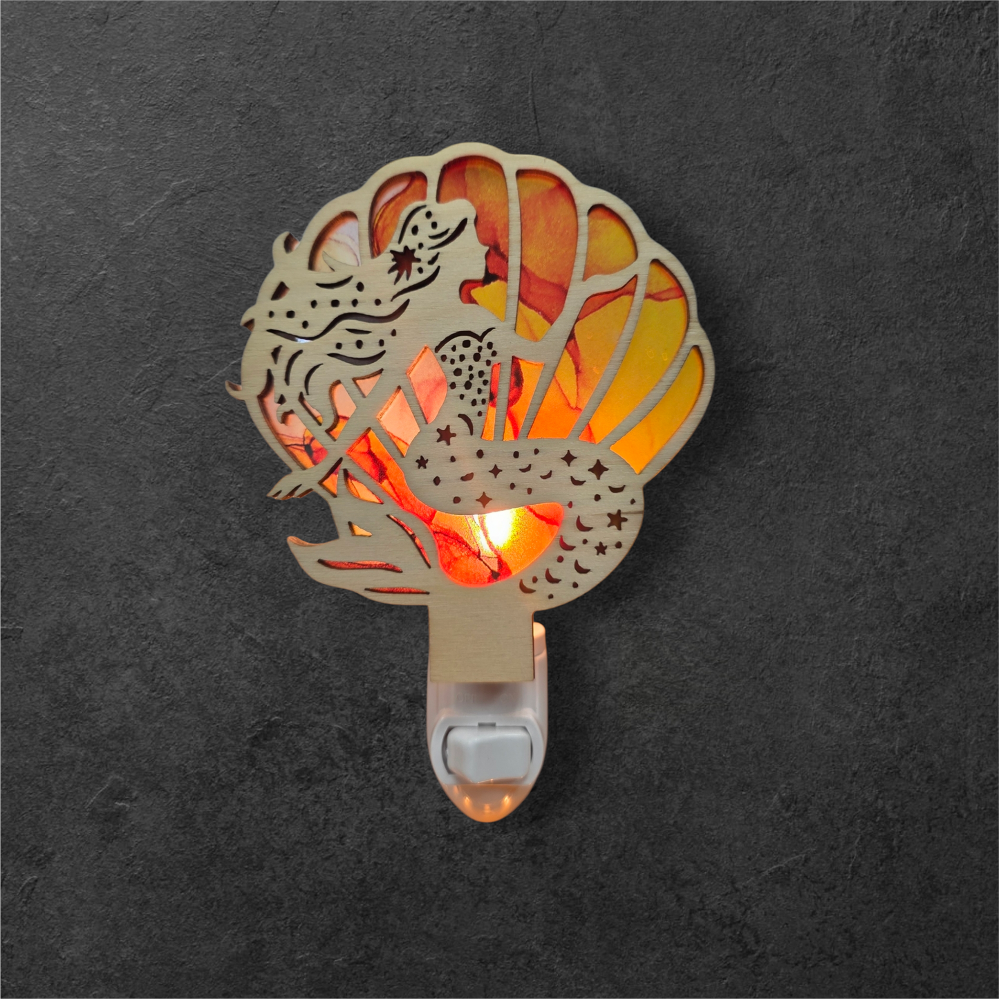 Mermaid LED Tropical Coastal Nightlight