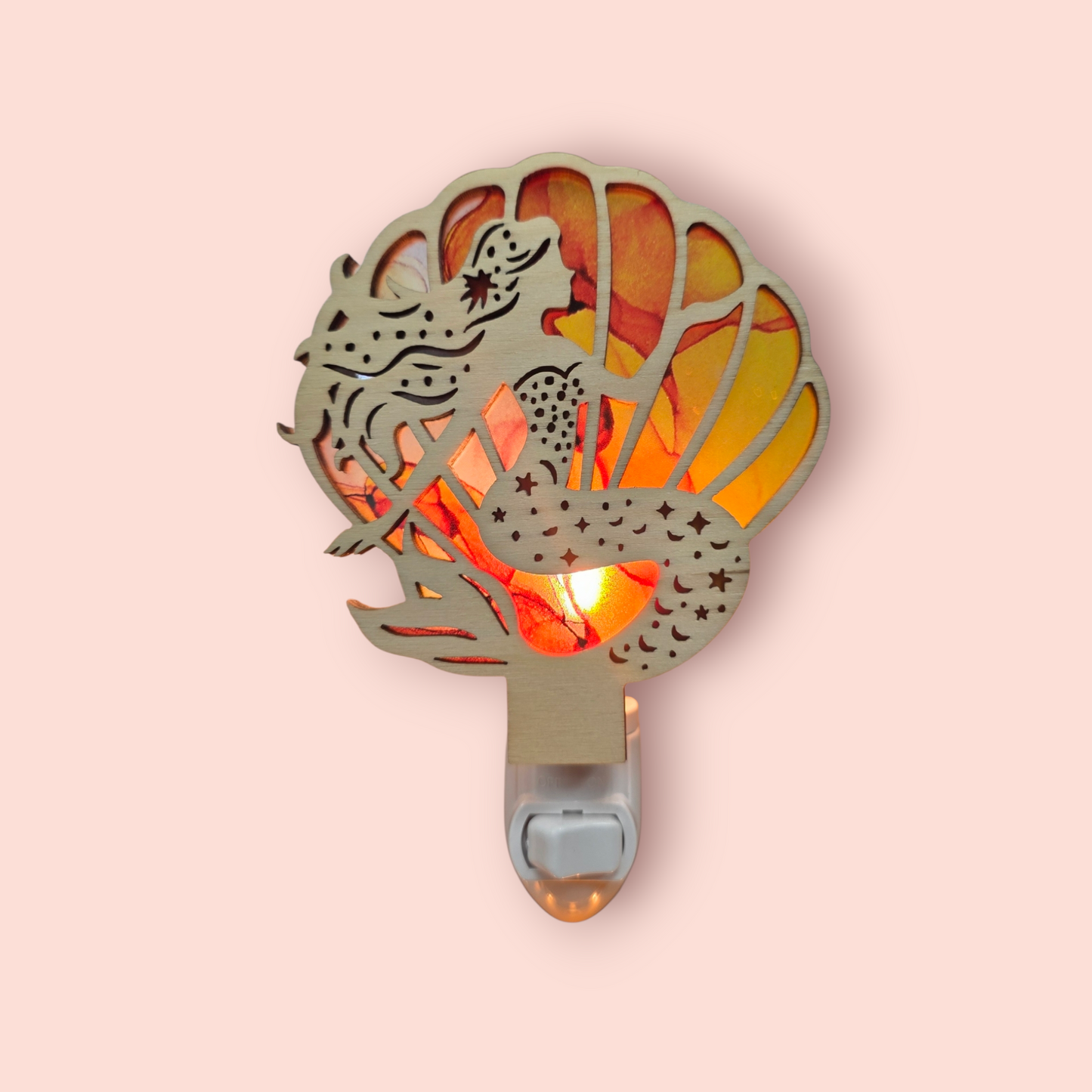 Mermaid LED Tropical Coastal Nightlight