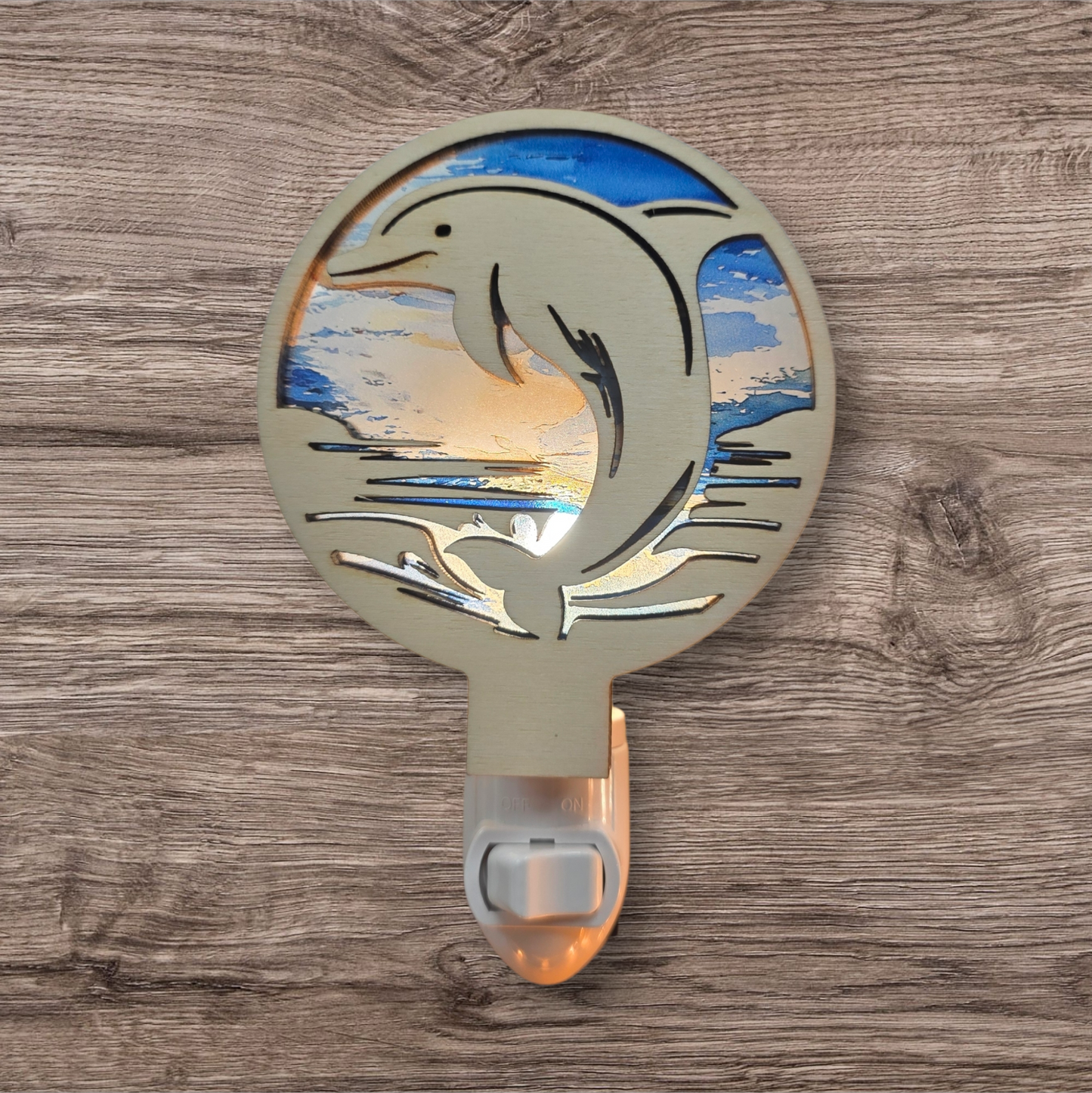 Dolphin LED Tropical Coastal Nightlight