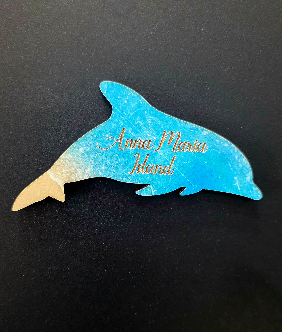 Dolphin Shaped Coastal Magnet - Customization Available
