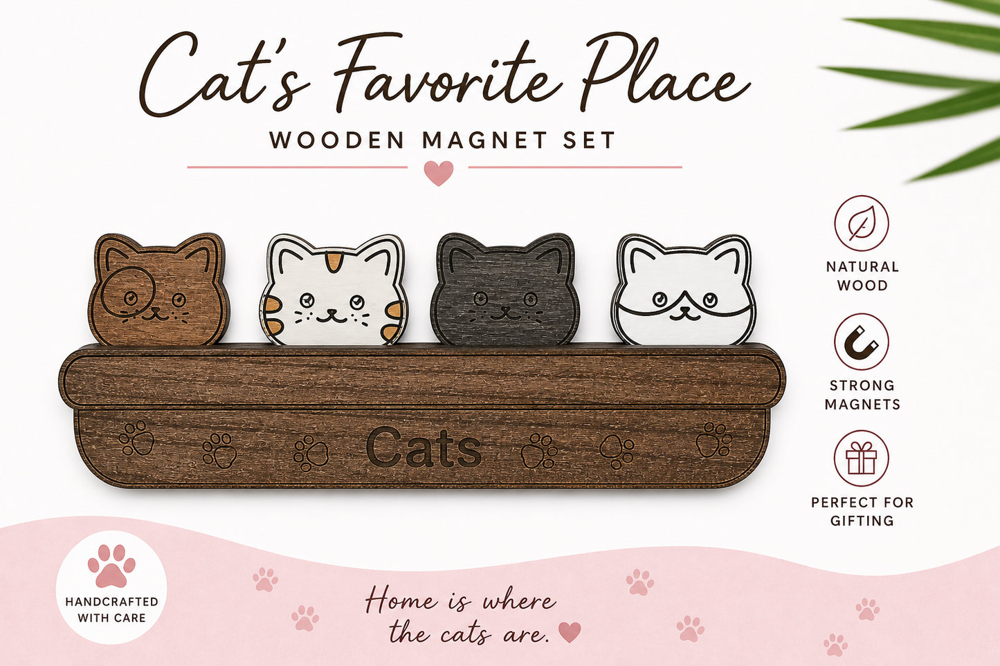 Cats Favorite Place - Nestled Magnet Set (Wholesale)