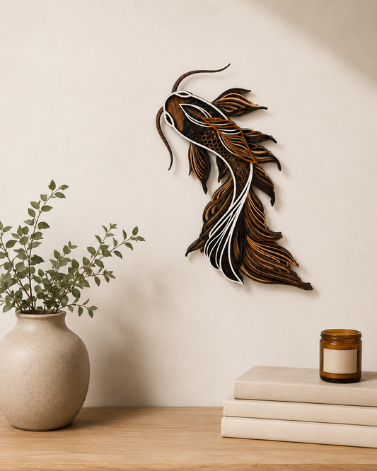 Koi Fish Multi-layer Wall Art (Wholesale)