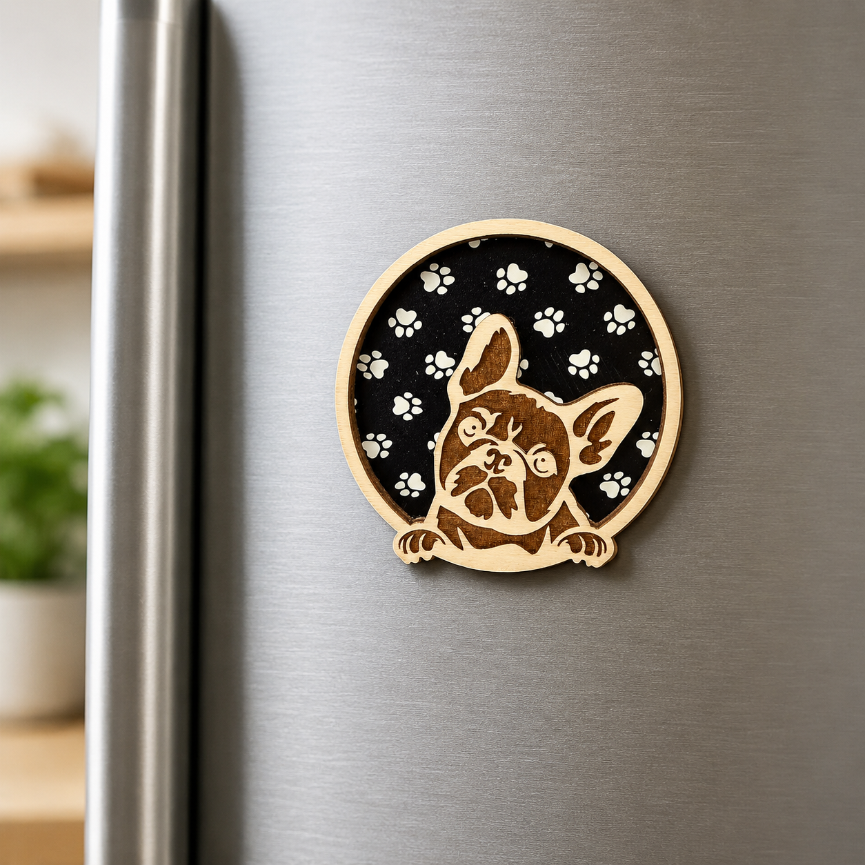 Frenchie Multi-layer Dog Magnet (Wholesale)