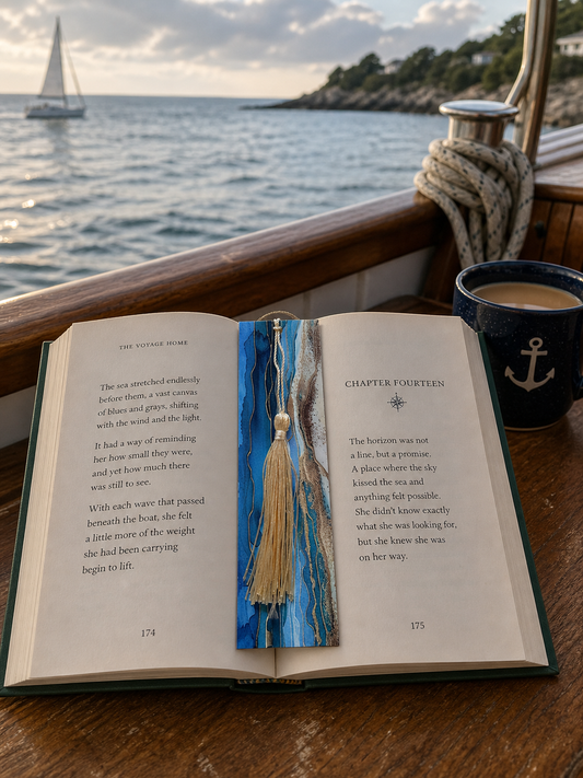 Ocean Sand Stripes Bookmark