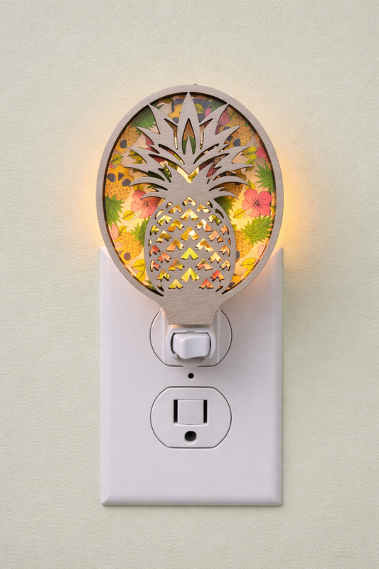 Pineapple Coastal Tropical LED Nightlight
