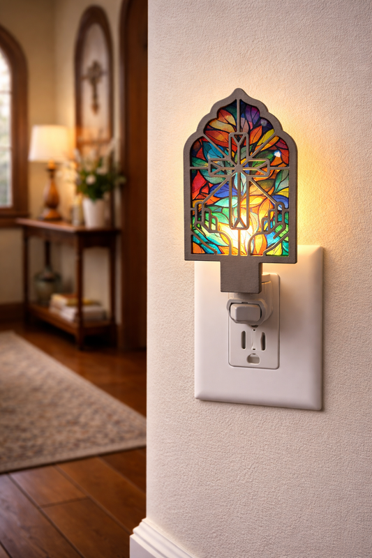 Cross Religious Themed Nightlight Christian Night Light