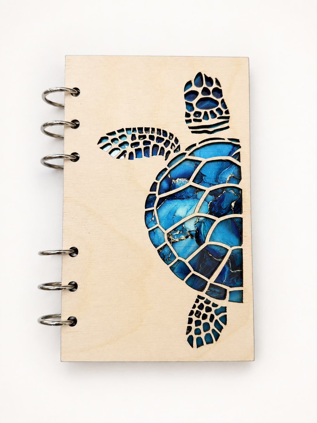 Wood Turtle Refillable Notebook Journal - A6 Refillable Notebook