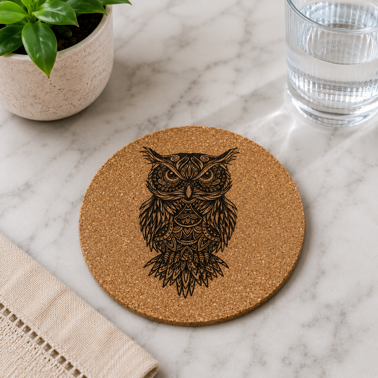 Customized Cork Coasters (Set of 4)