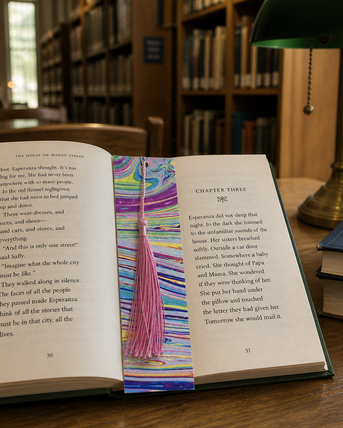 Pastel Candy Stripes Bookmark