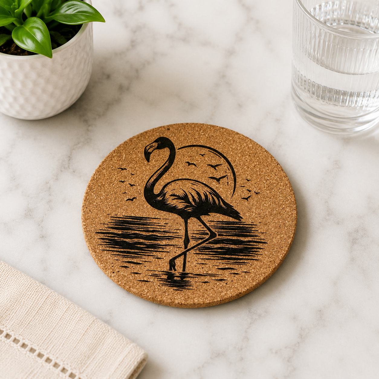 Customized Cork Coasters (Set of 4)
