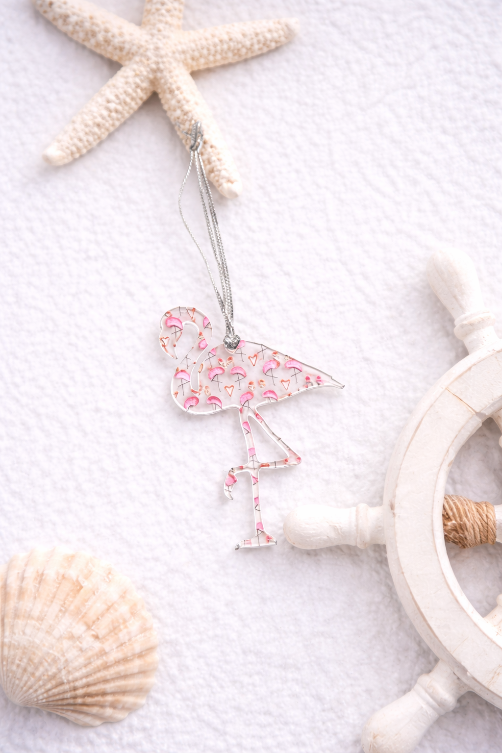 Flamingo Coastal Tropical Holiday Ornament (Wholesale)