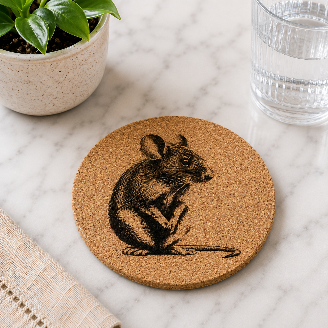 Customized Cork Coasters (Set of 4)