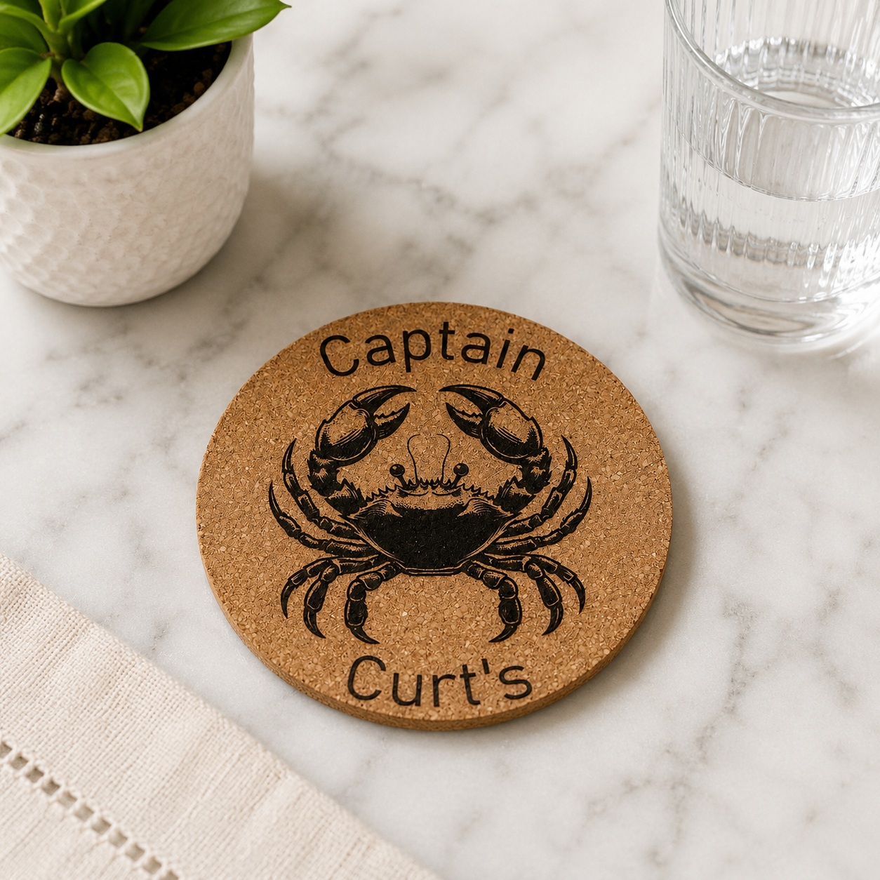 Customized Cork Coasters (Set of 4)