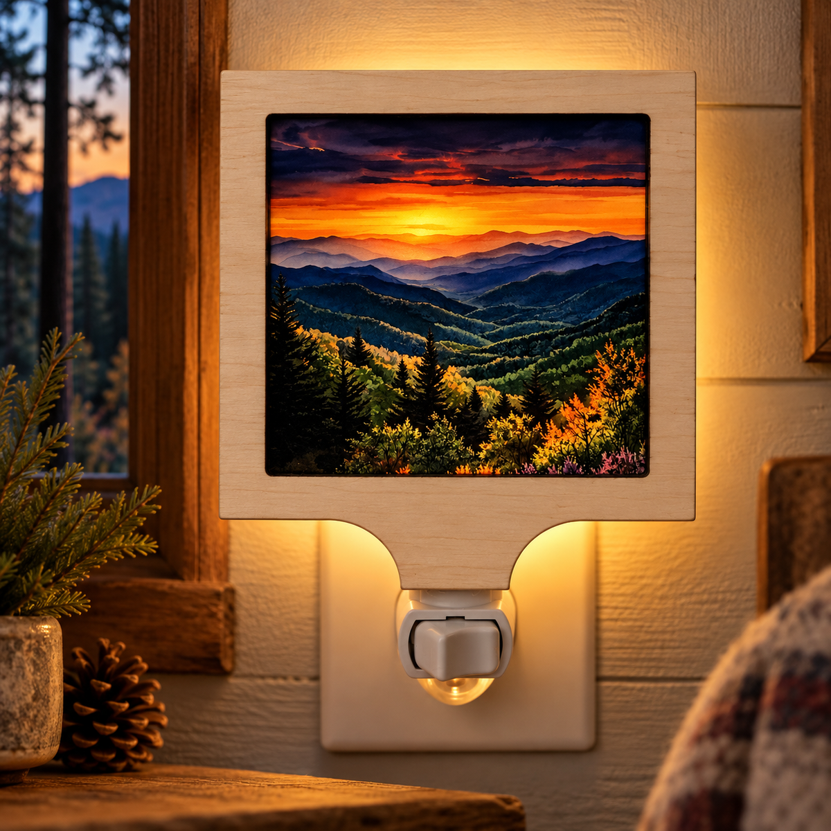 Mountain Sunset LED Night Light (Wholesale)