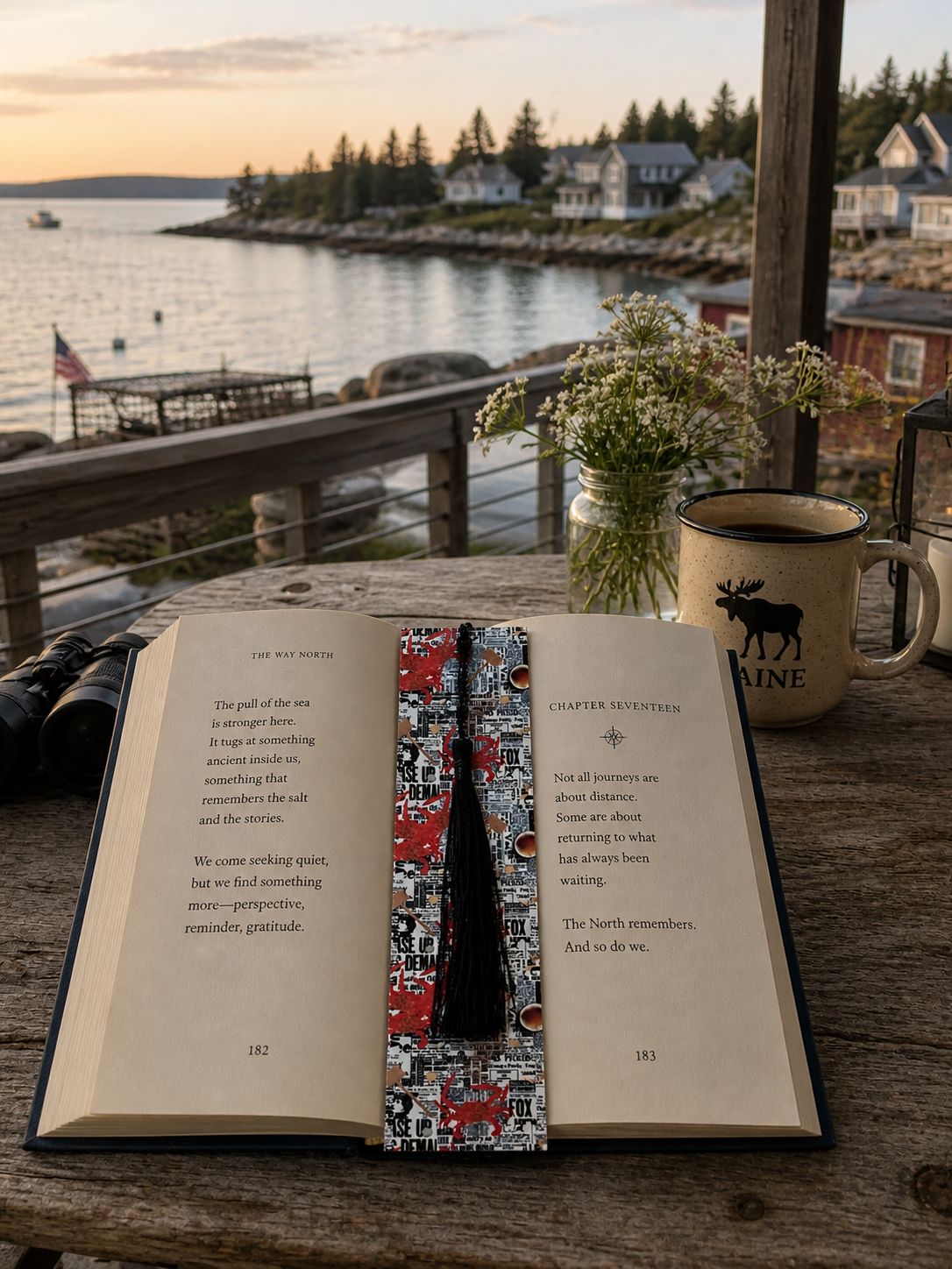 Crab Newspaper Style Bookmark