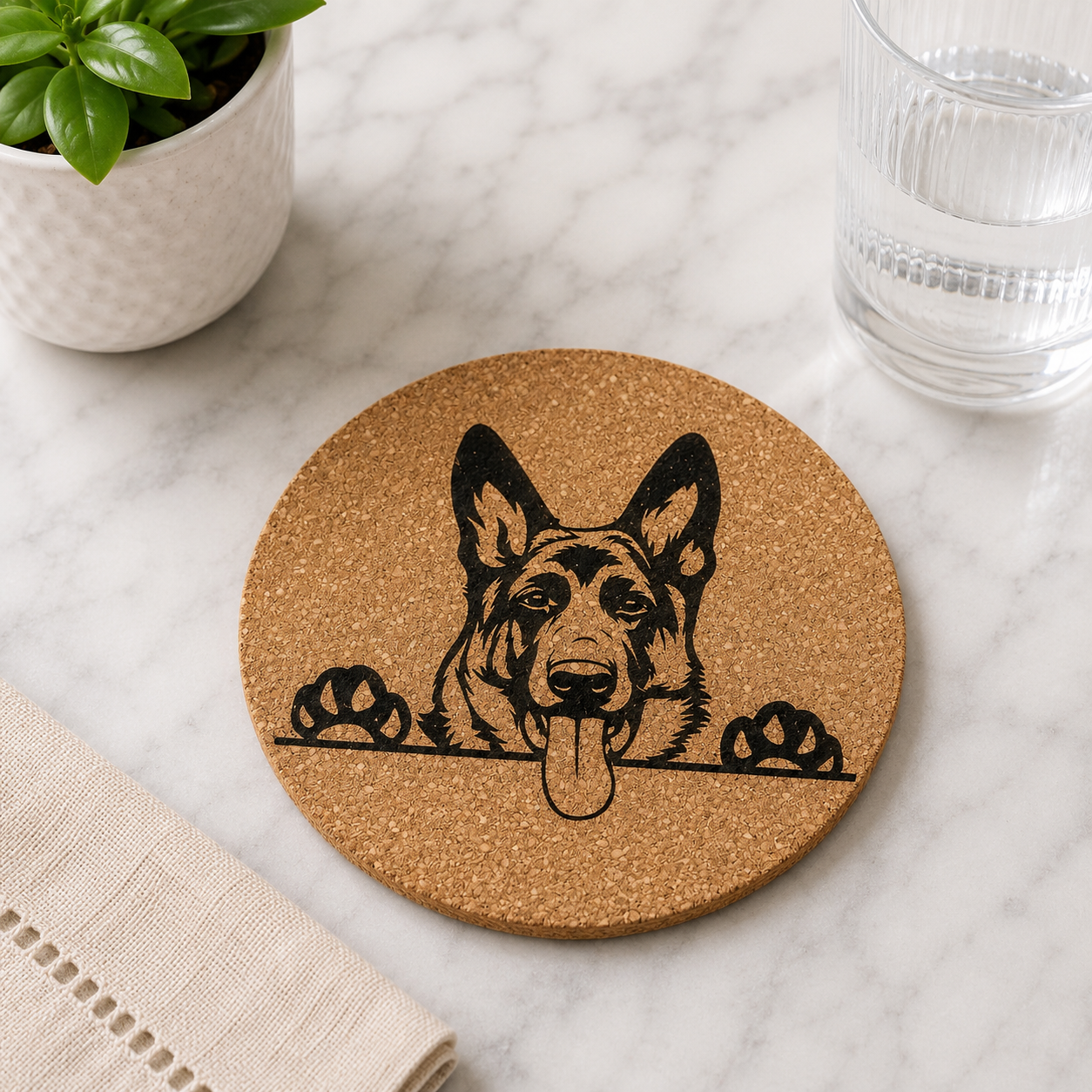 Customized Cork Coasters (Set of 4)