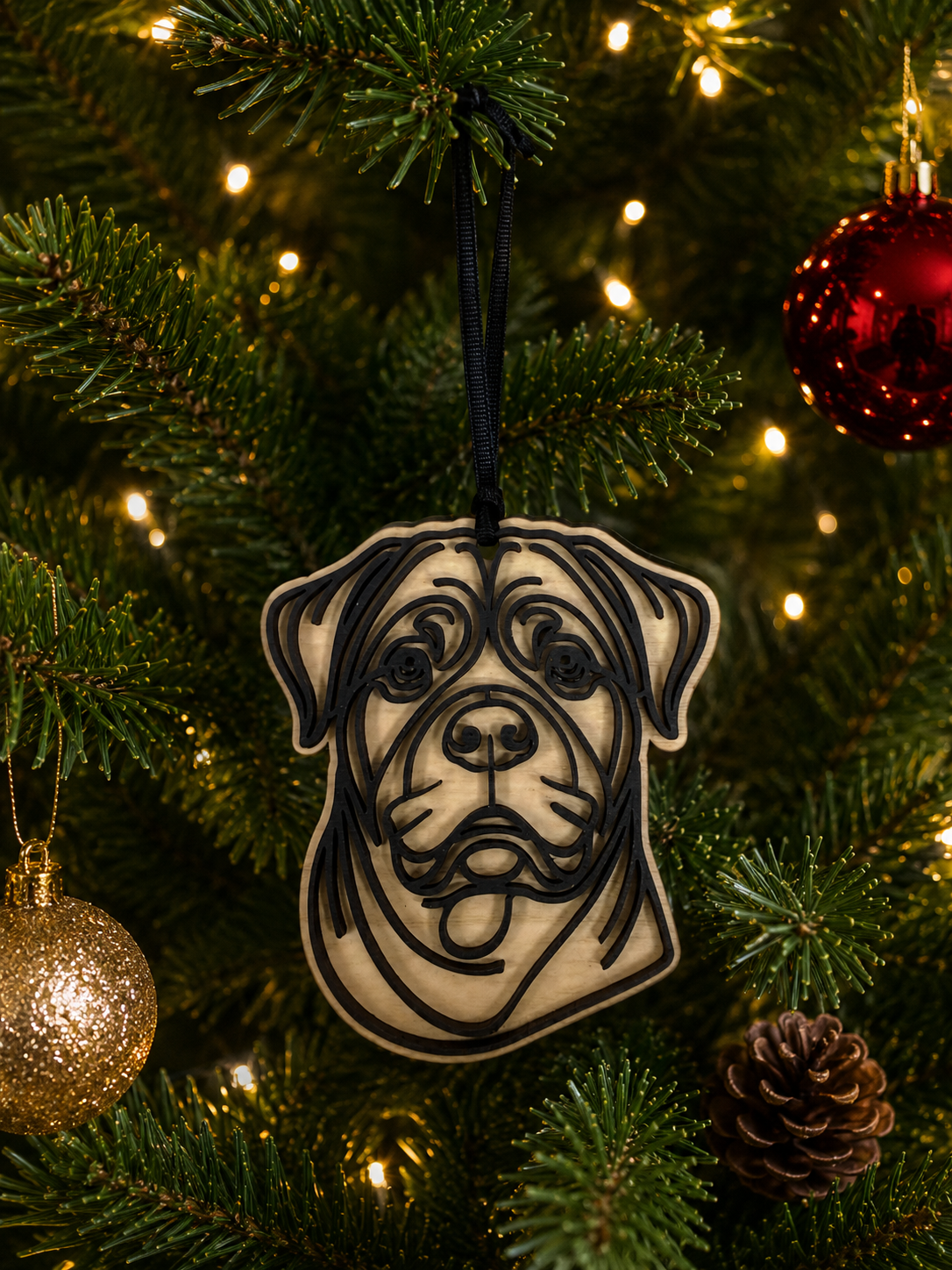Dog Multilayer Holiday Ornament (Wholesale)