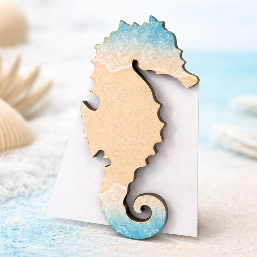 Seahorse Coastal Magnet - Name Drop Available (Wholesale)