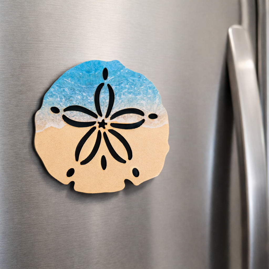 Sand Dollar Coastal Magnet - Name Drop Available (Wholesale)