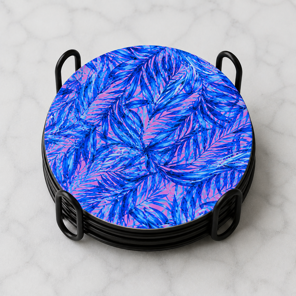 Tropical Leaf Coasters (Set of 4)