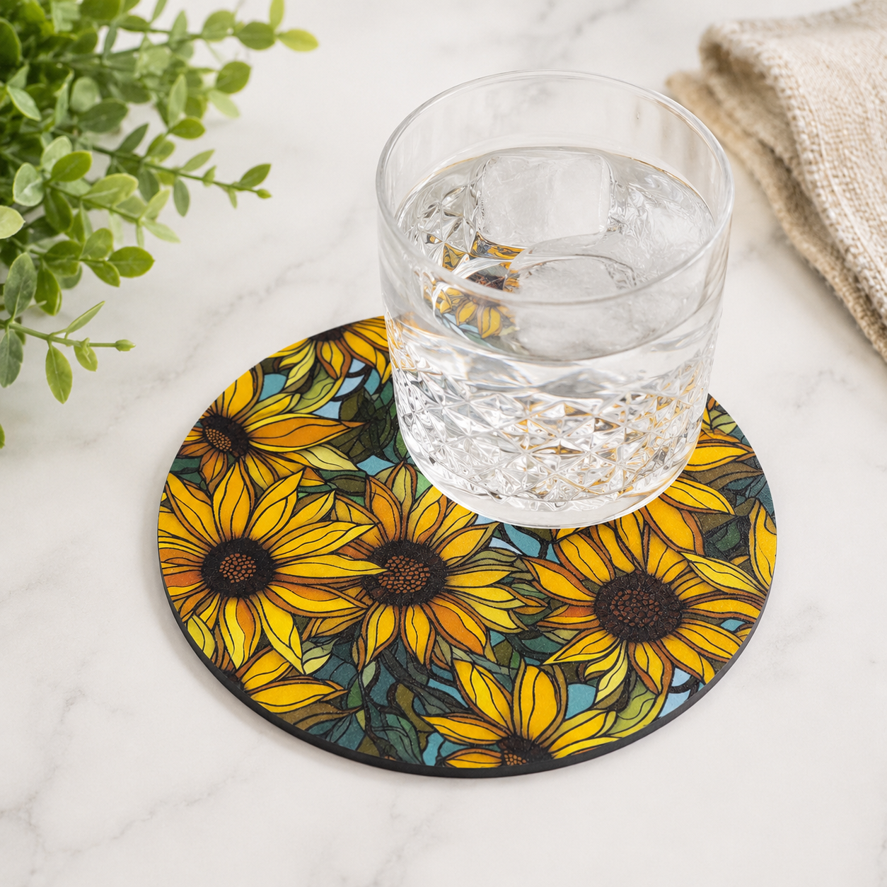 Sunflower Coasters (Set of 4)