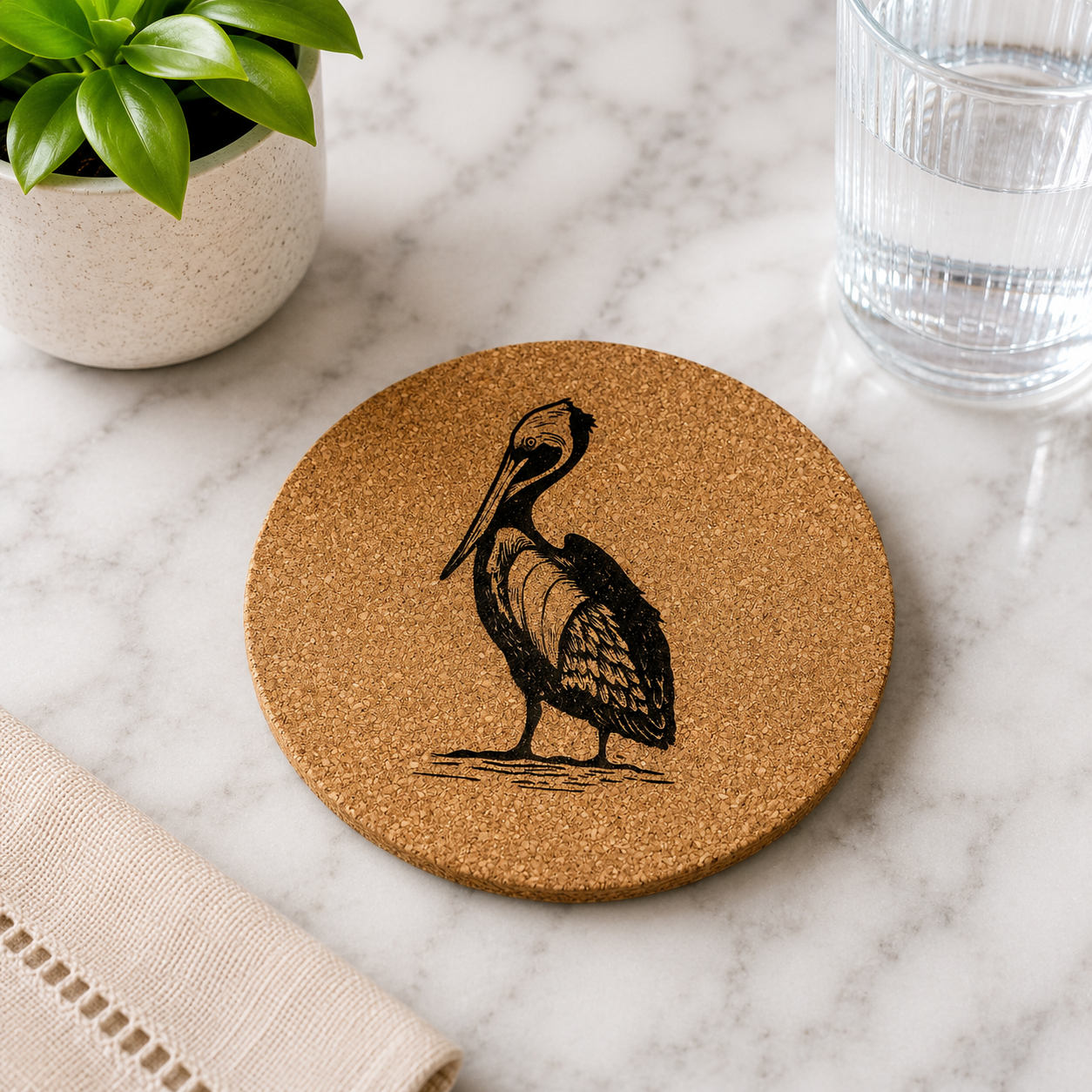 Customized Cork Coasters (Set of 4)