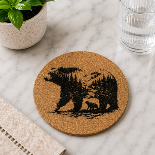 Customized Cork Coasters (Set of 4)