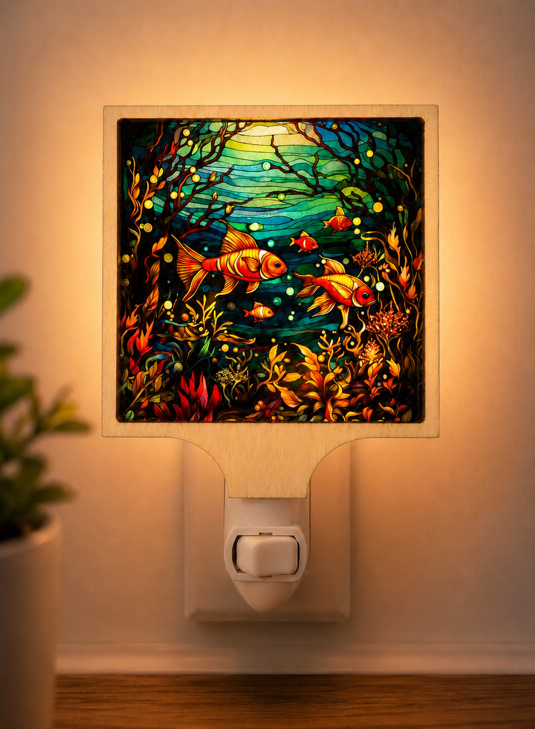 Aquarium Fish Tropical Coastal LED Night Light