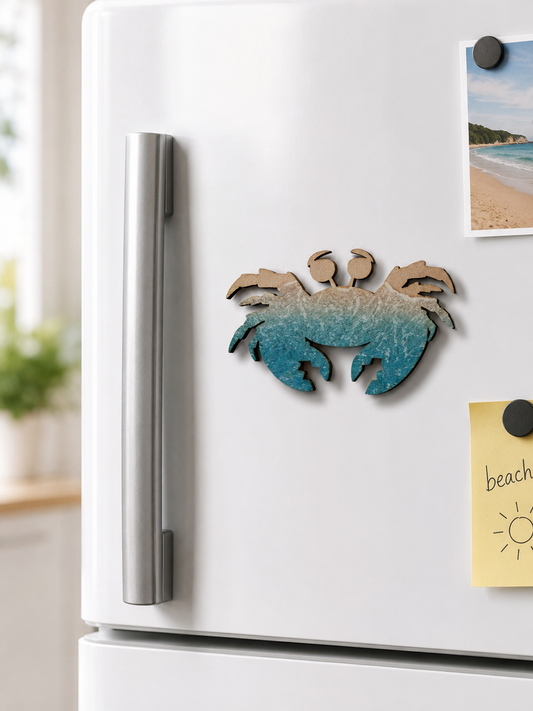 Crab Coastal Magnet - Name Drop Available (Wholesale)