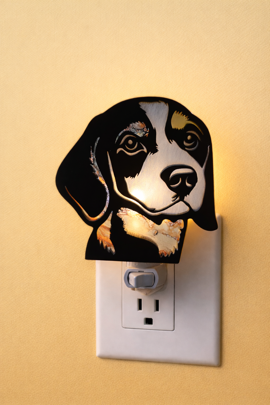 Beagle Wood LED Night Light Dog Lovers Nightlight