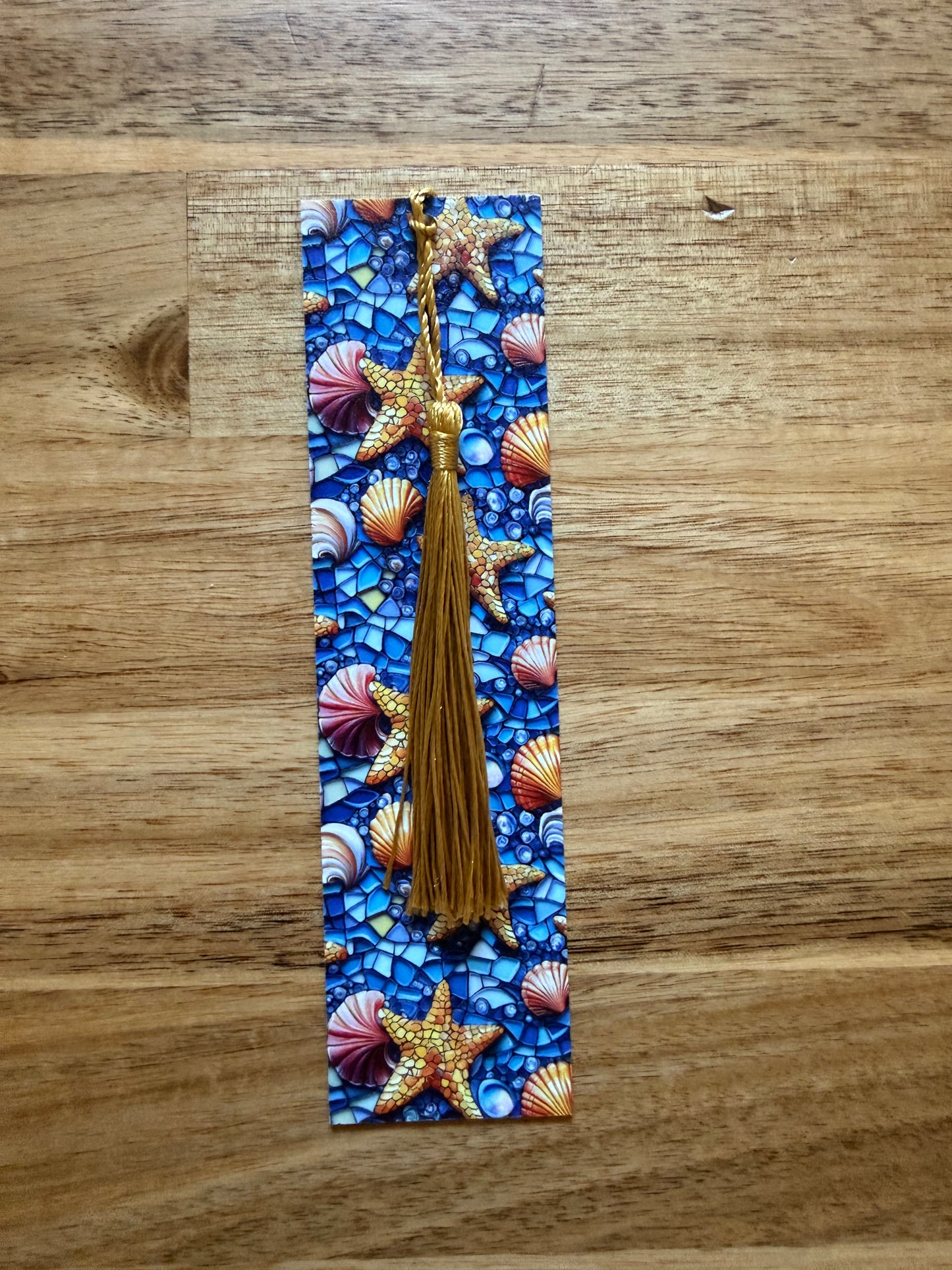 Starfish & Sea Shells Coastal Bookmark