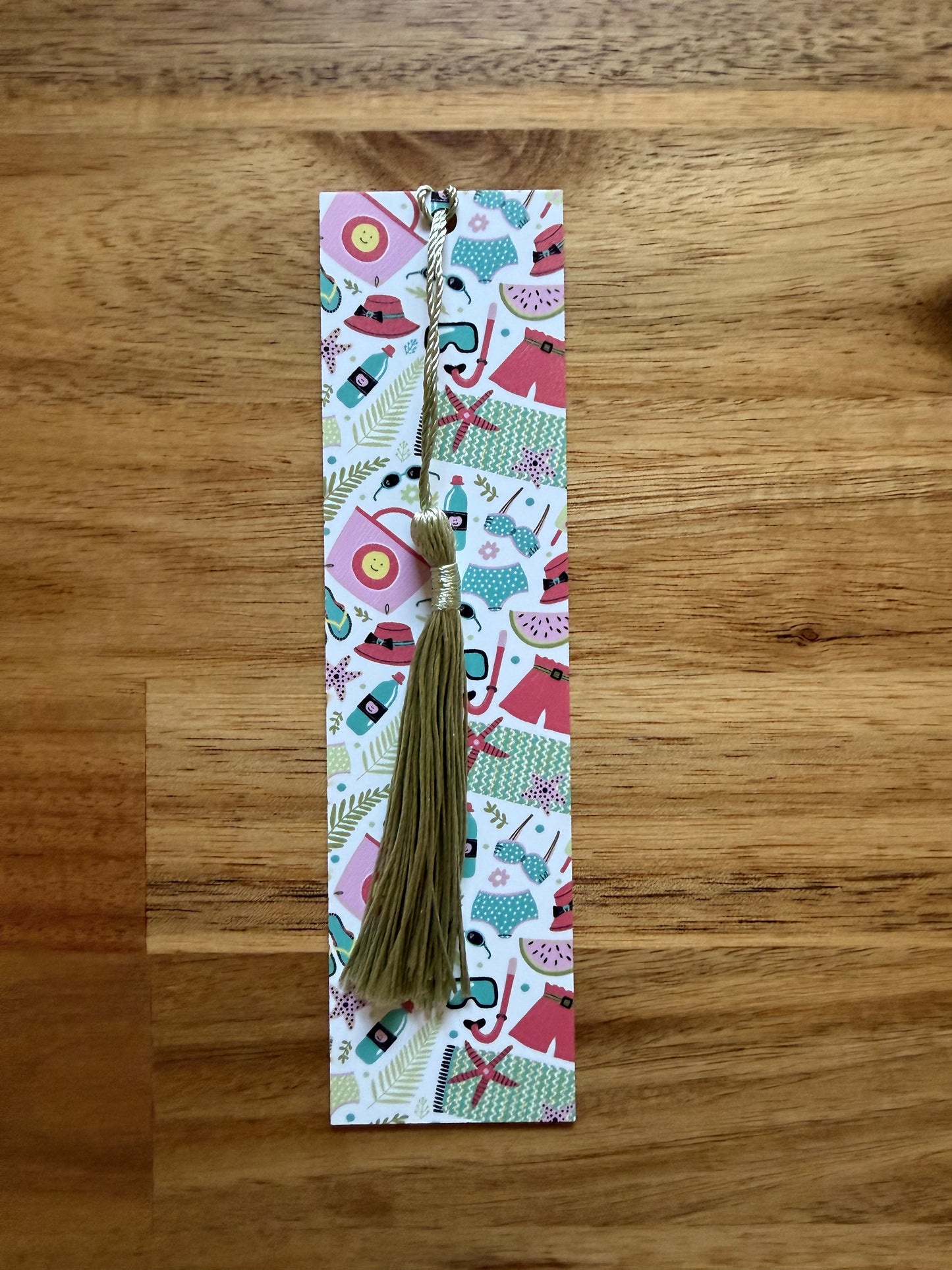 Beachy Coastal Bookmark