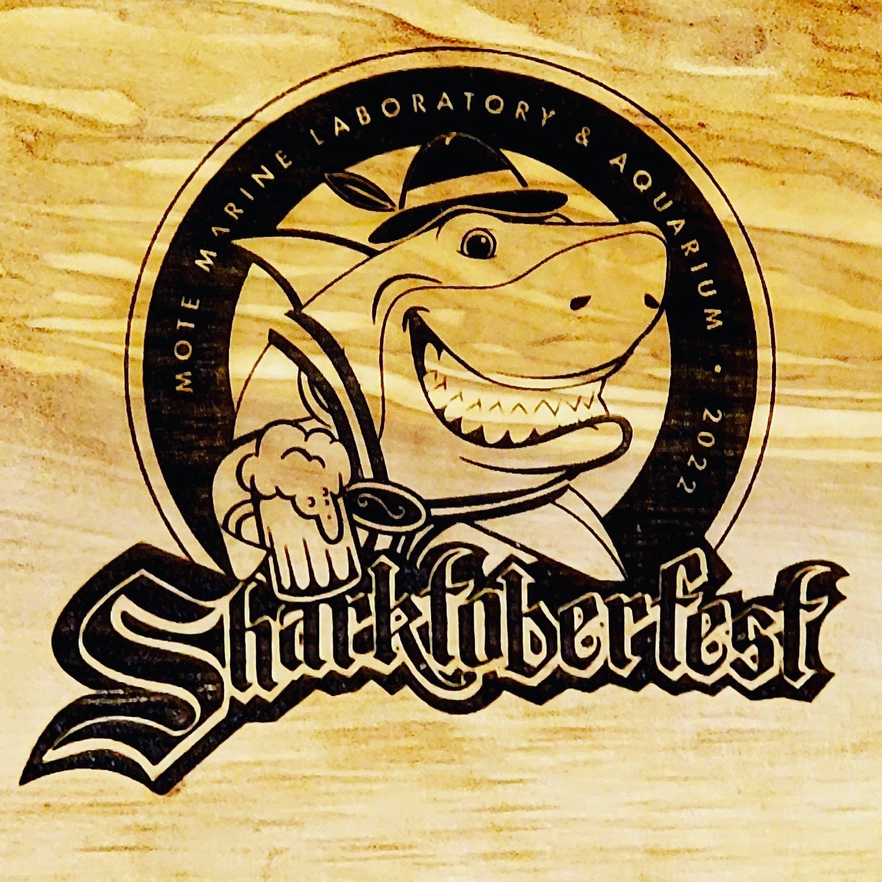 Sharktoberfest Olivewood Charcuterie Board Benefitting Mote Marine - Limited Edition Serving Trays
