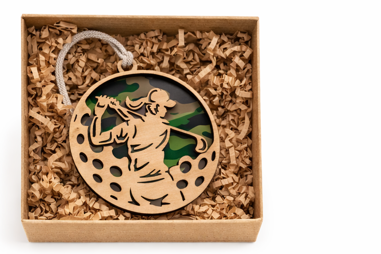 Golf Female Golfer Holiday Ornament