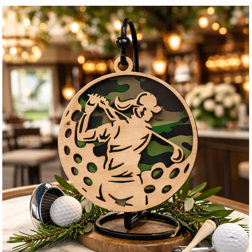 Golf Female Golfer Holiday Ornament