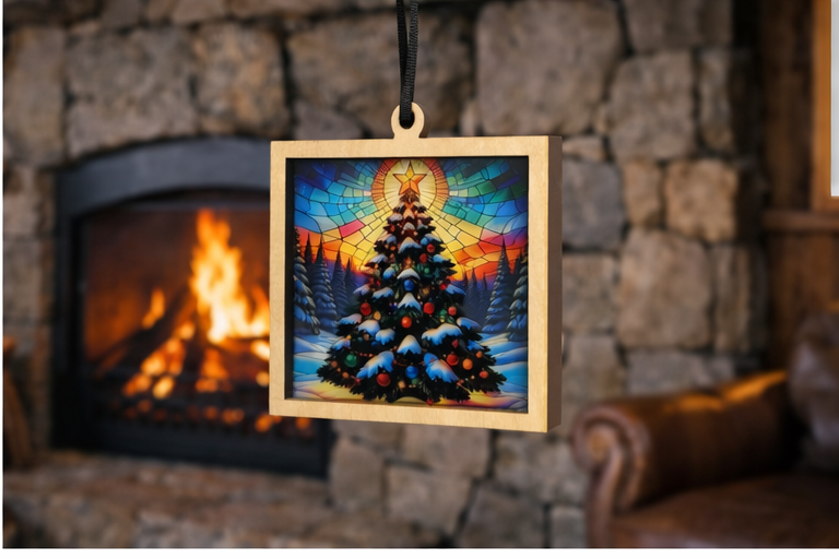Christmas Tree Holiday Ornament & Suncatcher