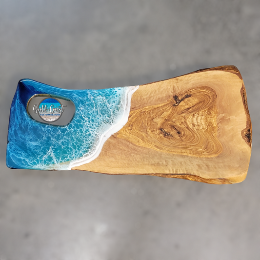 Sarasota Epoxy Art Class - February 13th @ 5pm - Olivewood Charcuterie Epoxy Resin Art Class