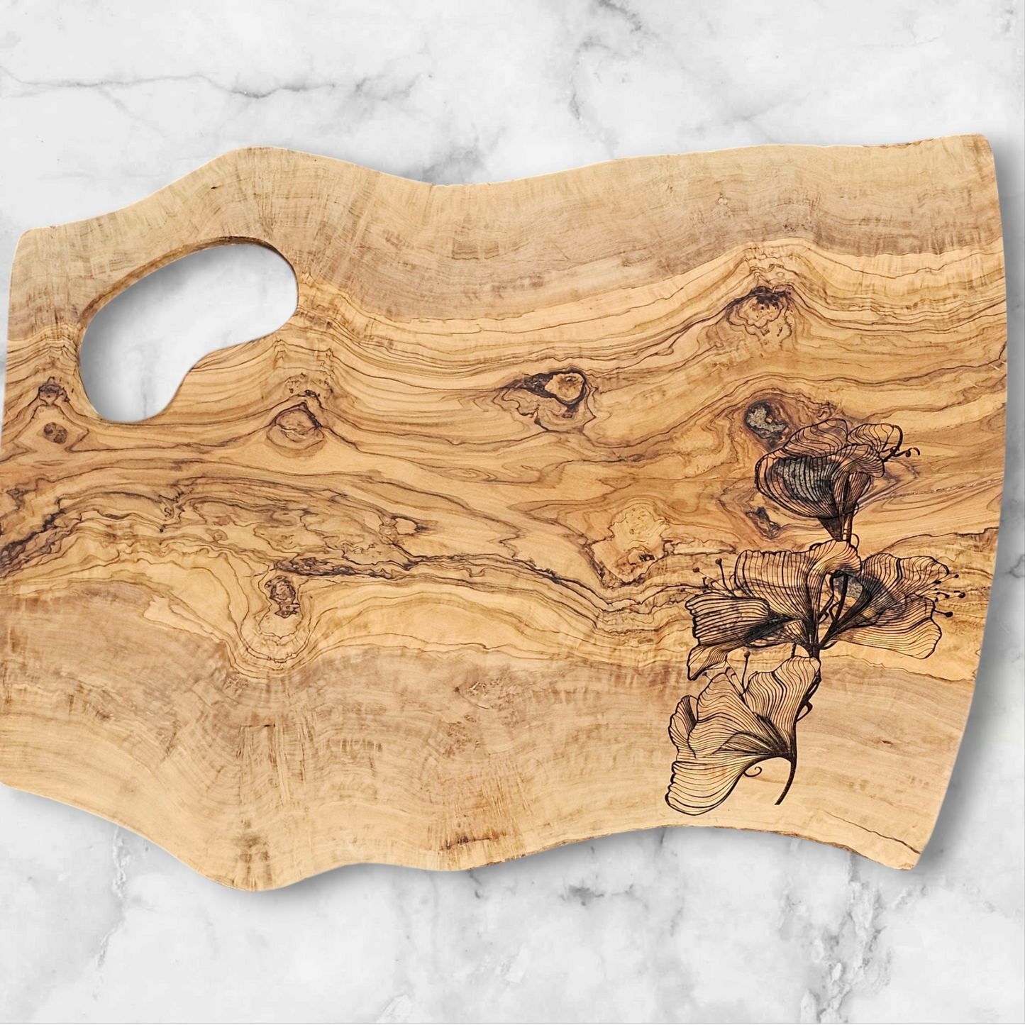 Italian olivewood custom cutting board