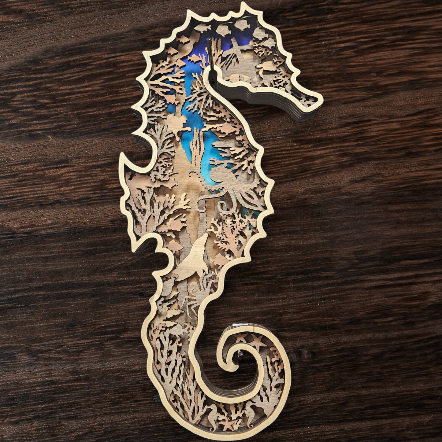 Multi-Layer Seahorse Art Class – Create Your Own Wood Masterpiece - June 24th @ 5:30pm