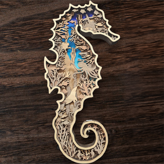 Multi-Layer Seahorse Art Class – Create Your Own Wood Masterpiece - Choose your Date