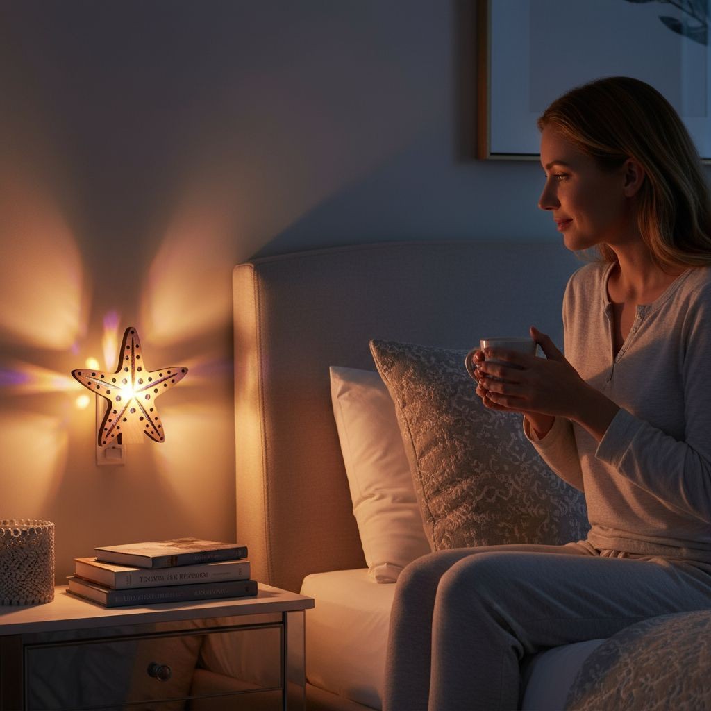 Starfish LED Nightlight - Tropical Coastal Beach Decor Night Light