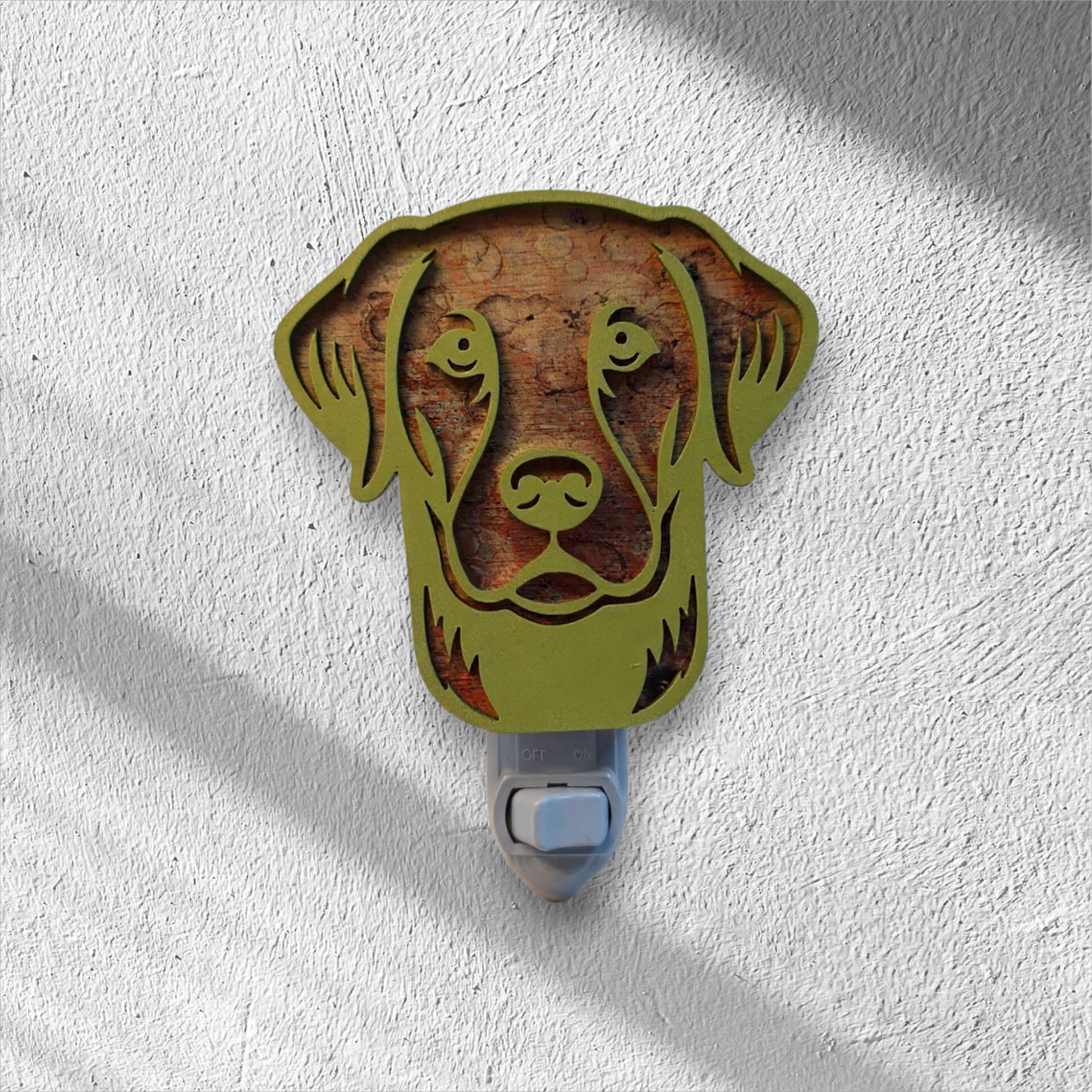 Labrador Retriever Wood LED Night Light