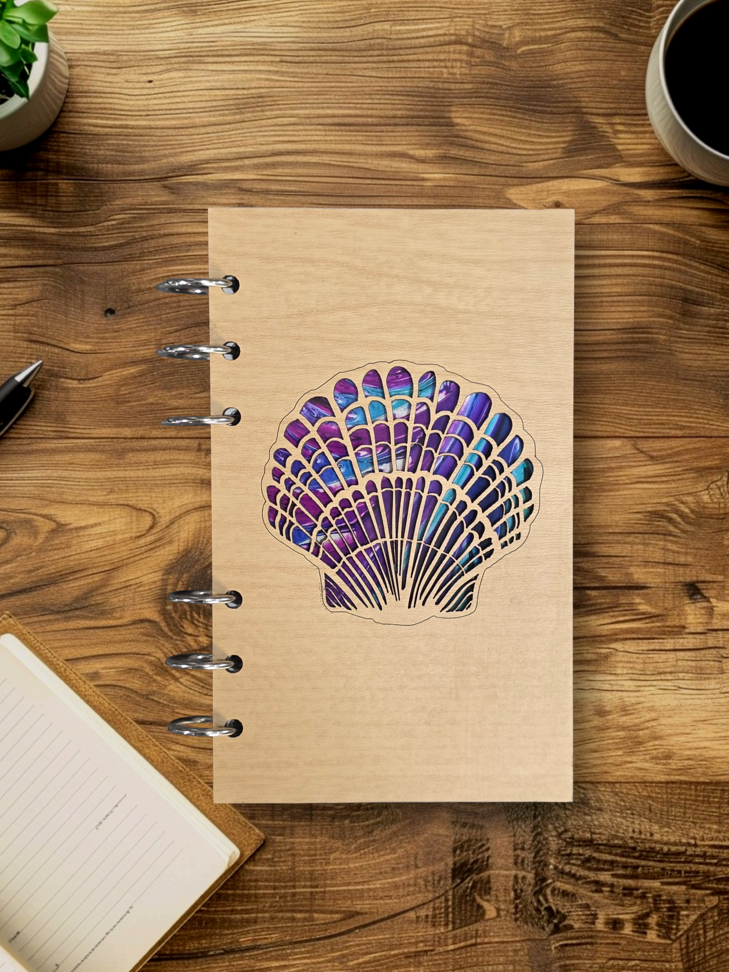 Sea Shell A6 Refillable Notebook Journal