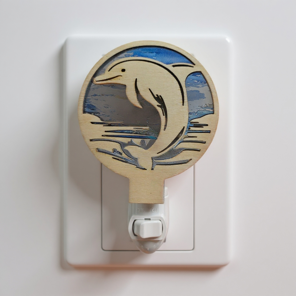 Dolphin LED Tropical Coastal Nightlight