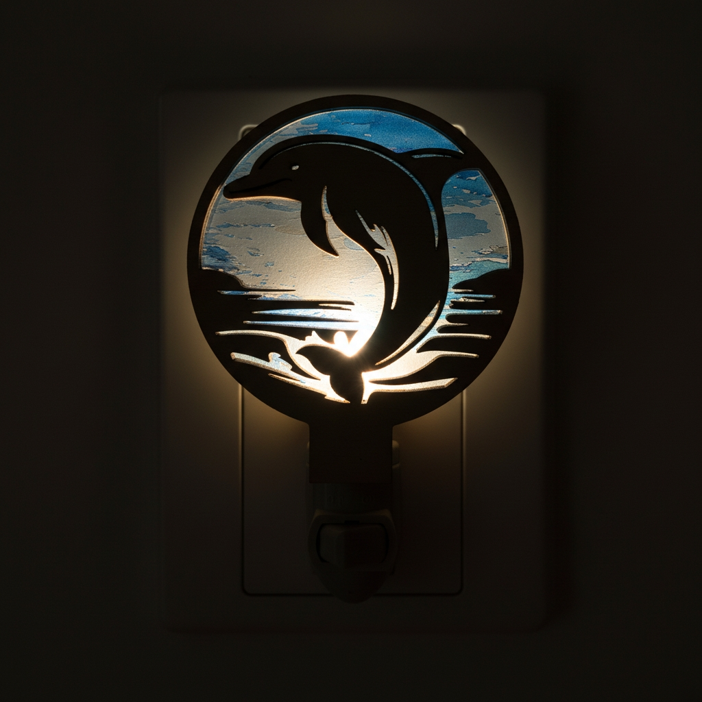 Dolphin LED Tropical Coastal Nightlight