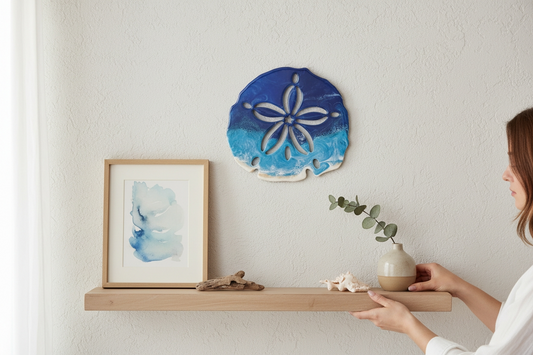 Sand Dollar Ocean Resin Wall Art