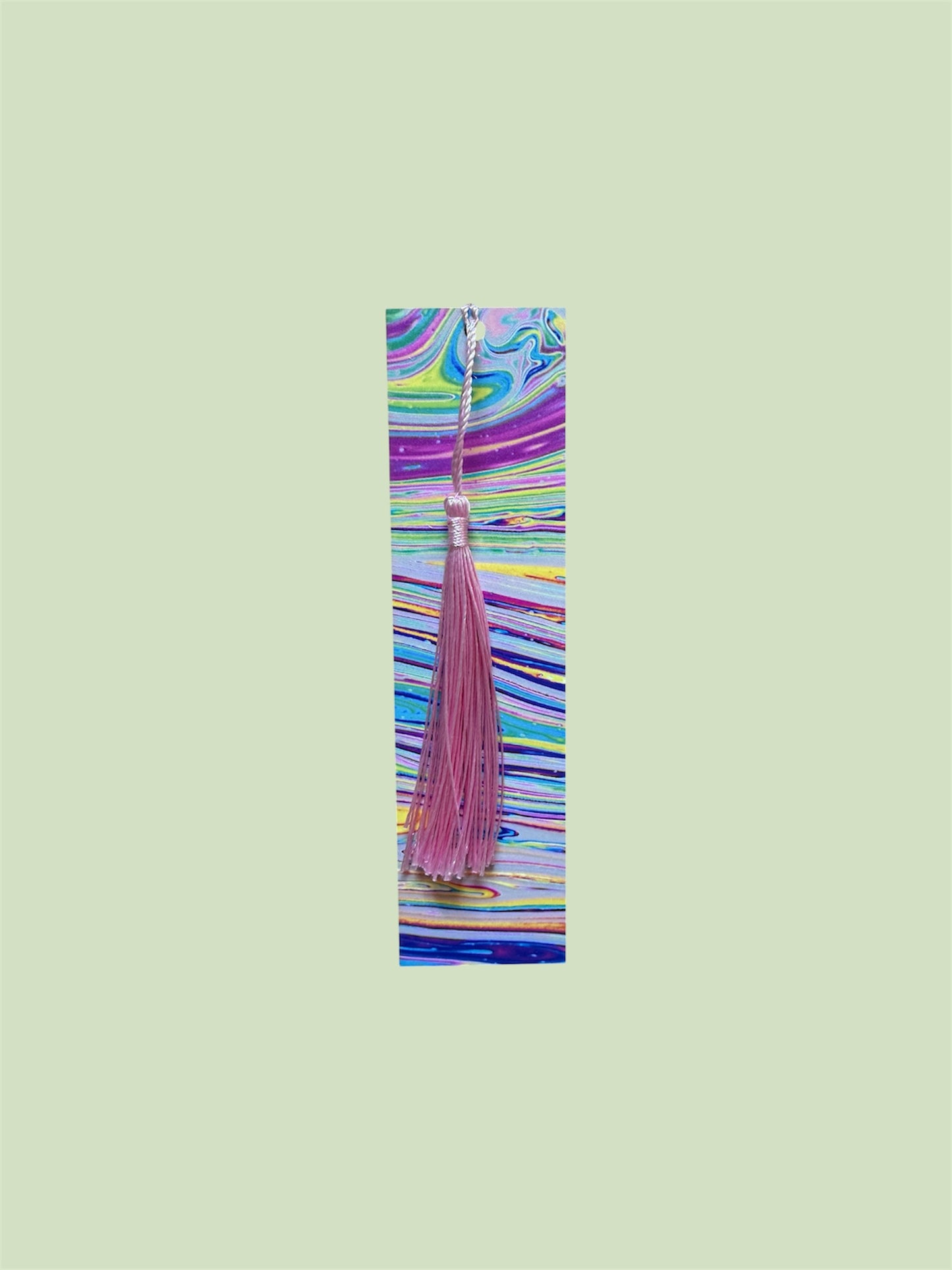Pastel Candy Stripes Bookmark