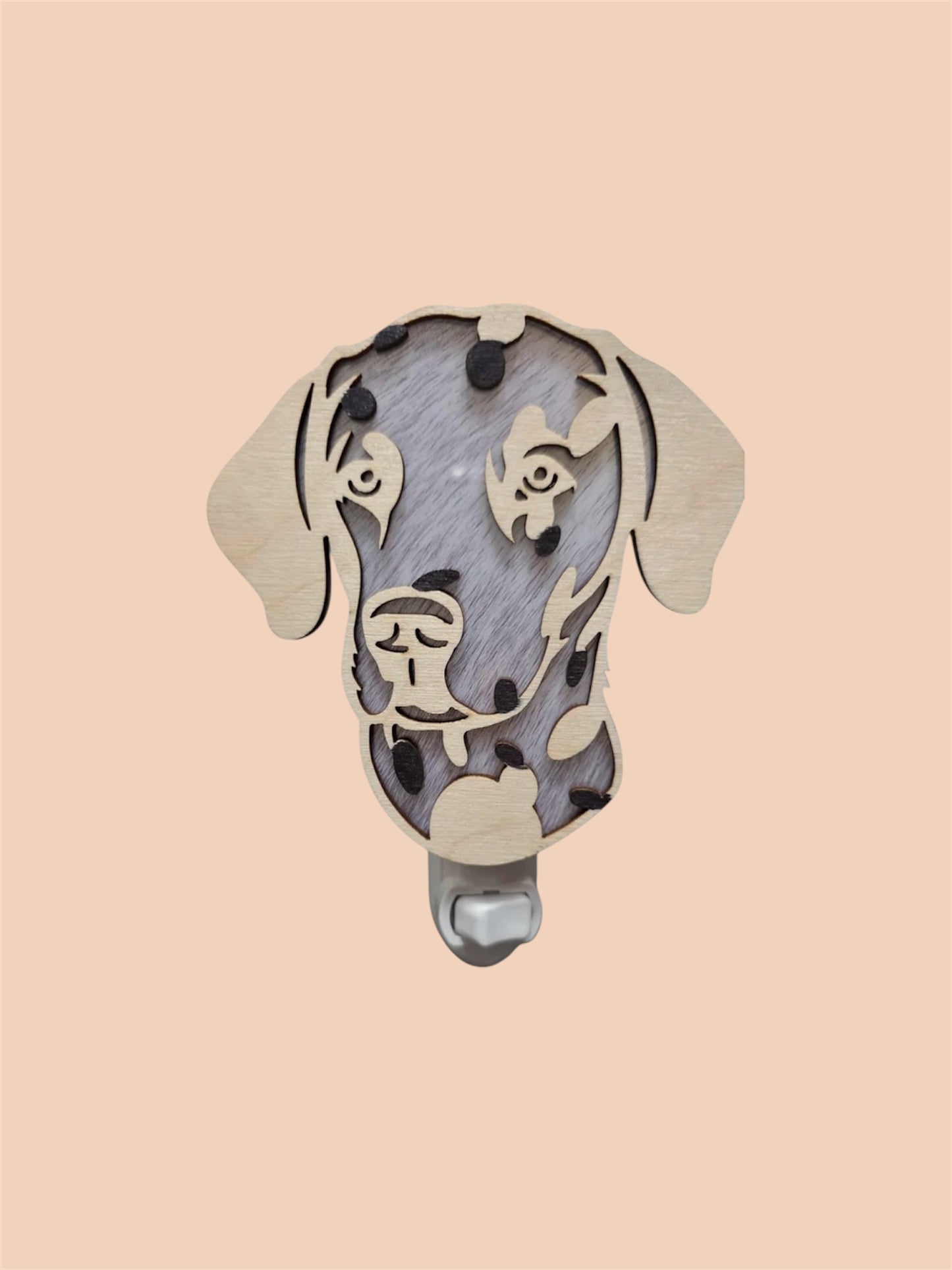 Dalmation Wood LED Night Light (Wholesale)