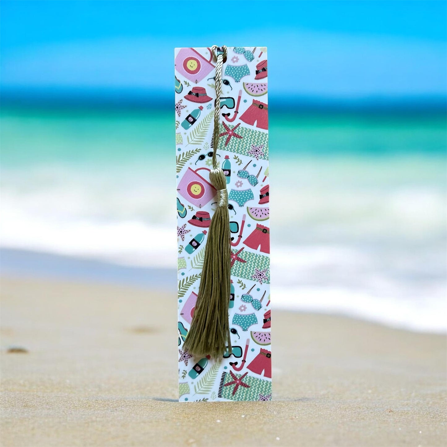 Beachy Coastal Bookmark